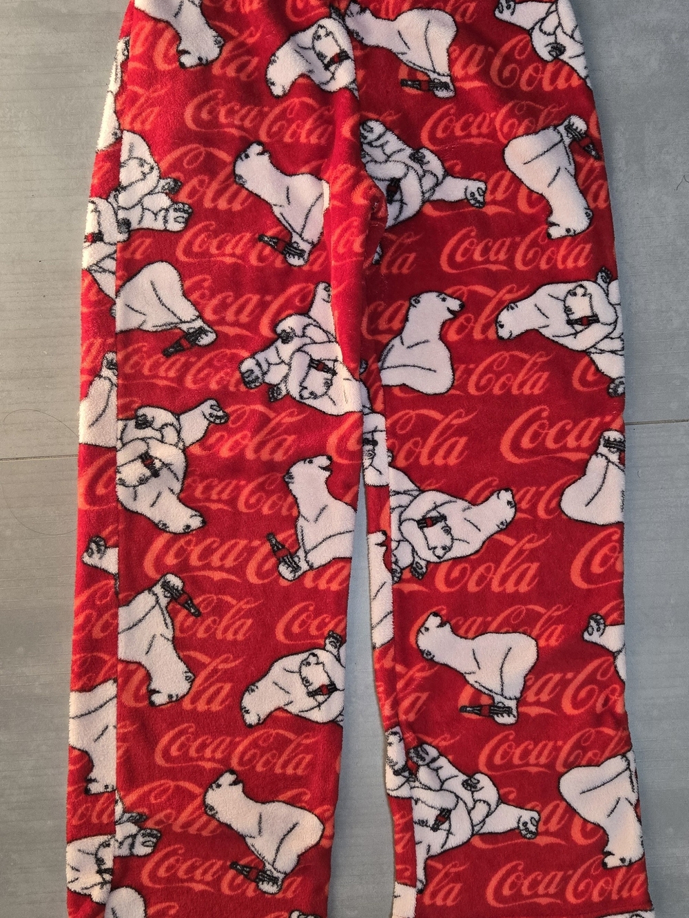 Coca Cola Red Polar Bear Fleece Kids Pajama Pants